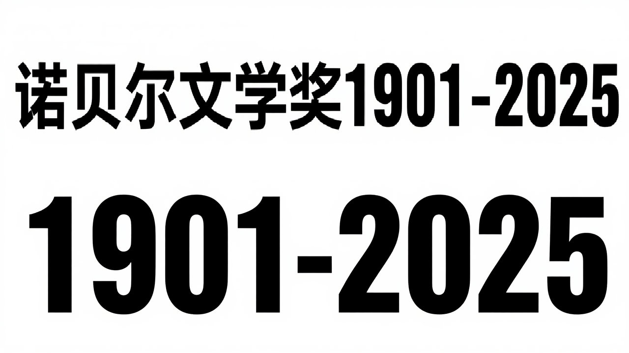 诺贝尔文学奖1901-2025